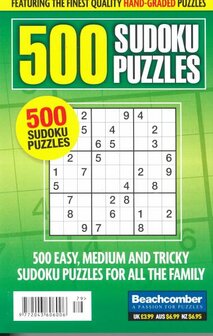 500 Sudoku Puzzles Magazine