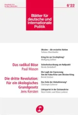 Blätter Für und Internationale Politik (Tedesco) 1