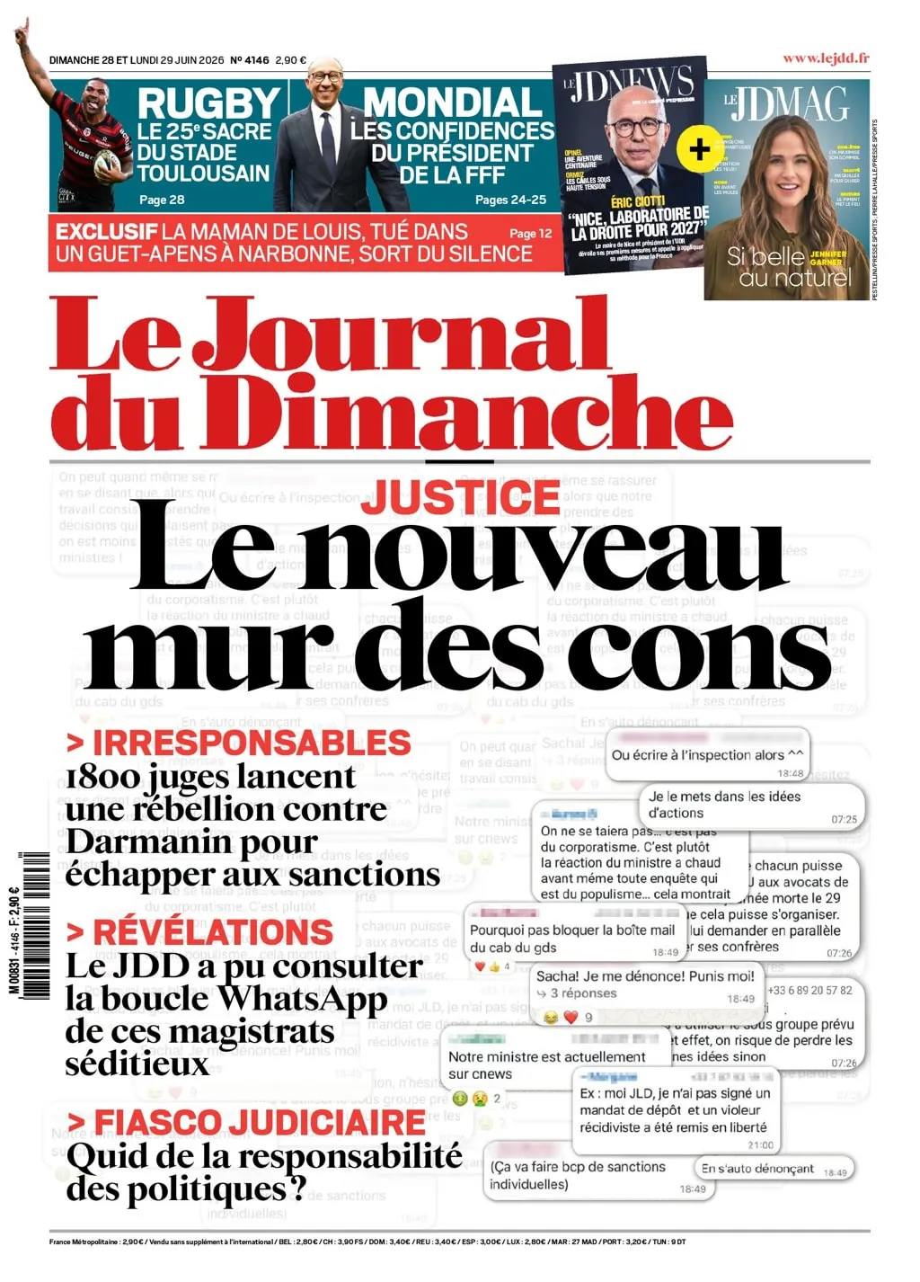 Le Journal du Dimanche Newspaper (Francese)